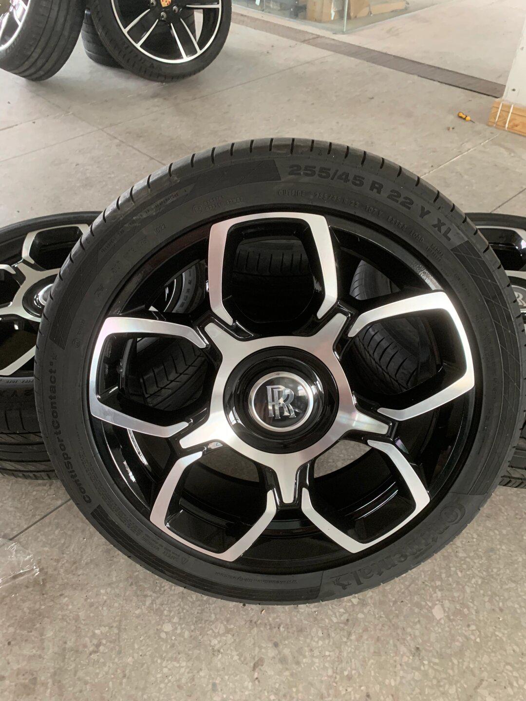 22寸英寸劳斯莱斯库里南bb版拆车轮毂轮胎