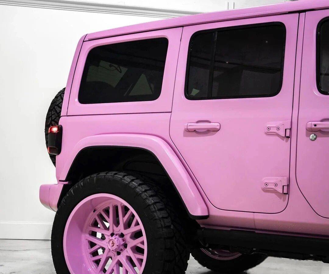 粉色jeep牧马人,简直是女生的dream car