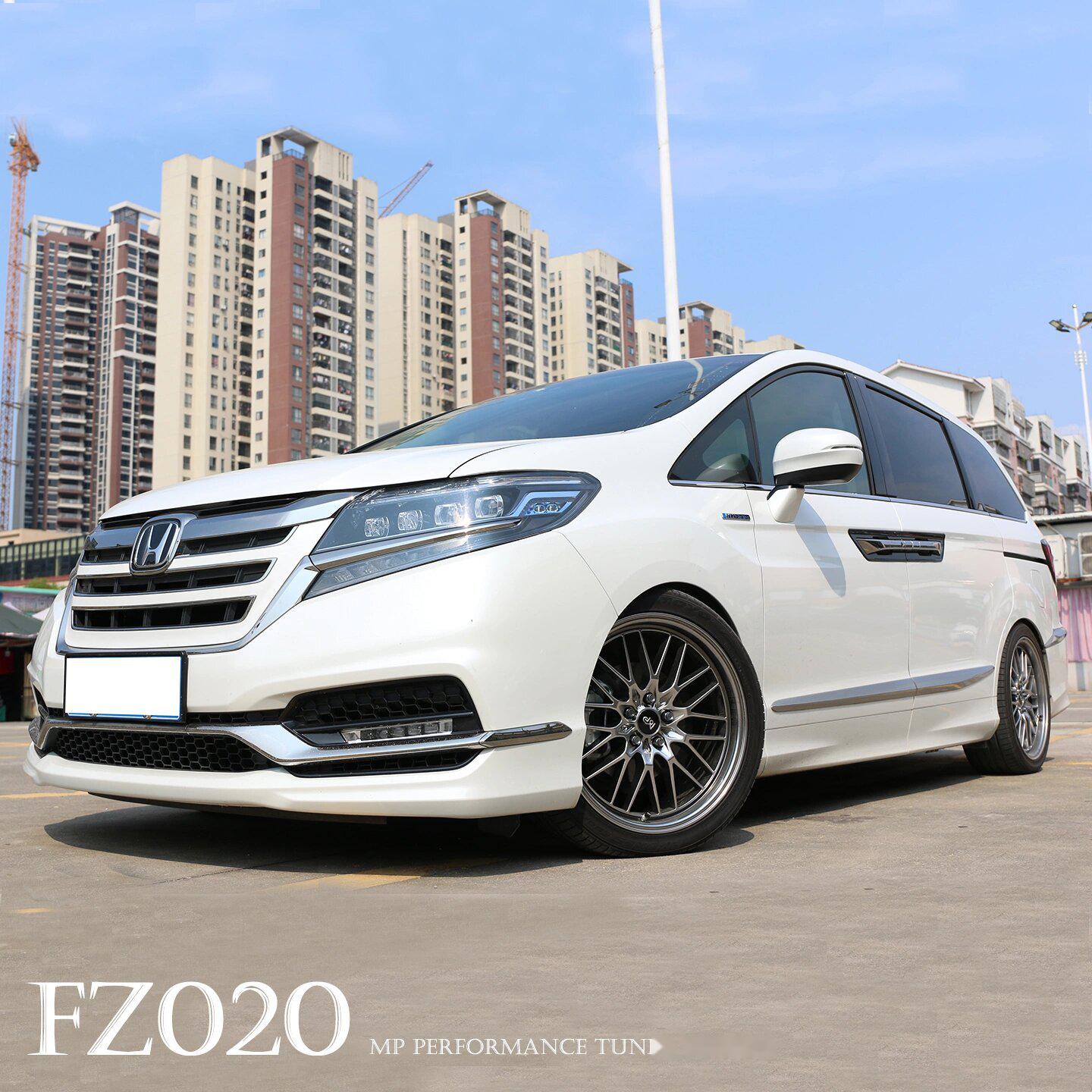 本田艾力绅改装轮毂案例 装车轮毂: mp旋压轮毂fz020 轮毂参数: 19寸8