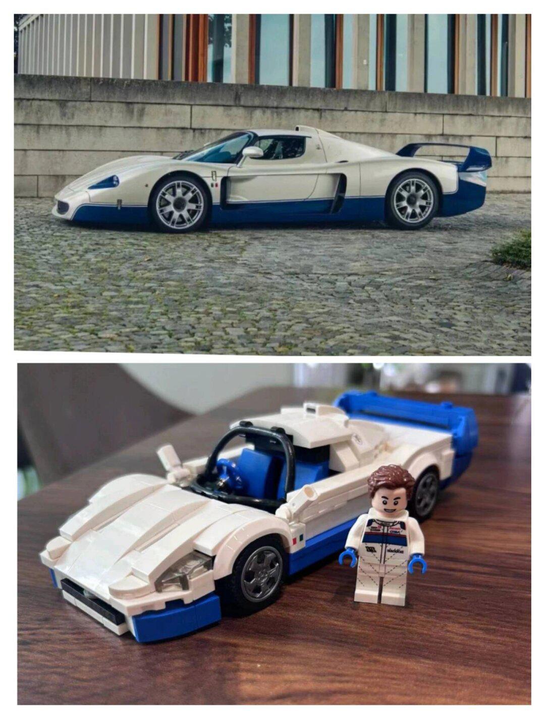 moc八格积木小车 玛莎拉蒂mc12皇后 潘洛斯