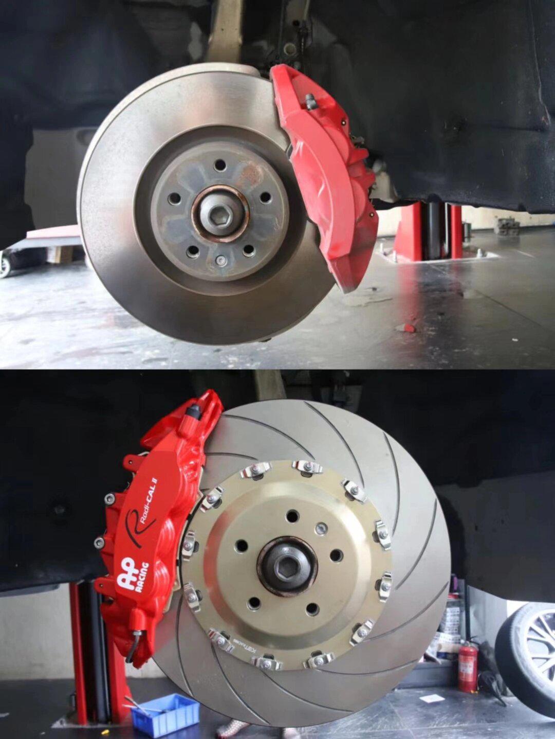 奥迪q5提升安全提升颜值选择英国ap卡钳套装