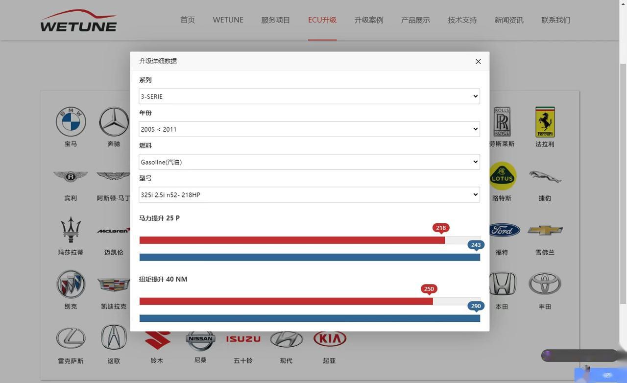 宝马325i n52 stage1 ecu:msv80 车子反馈: 车子超开越没
