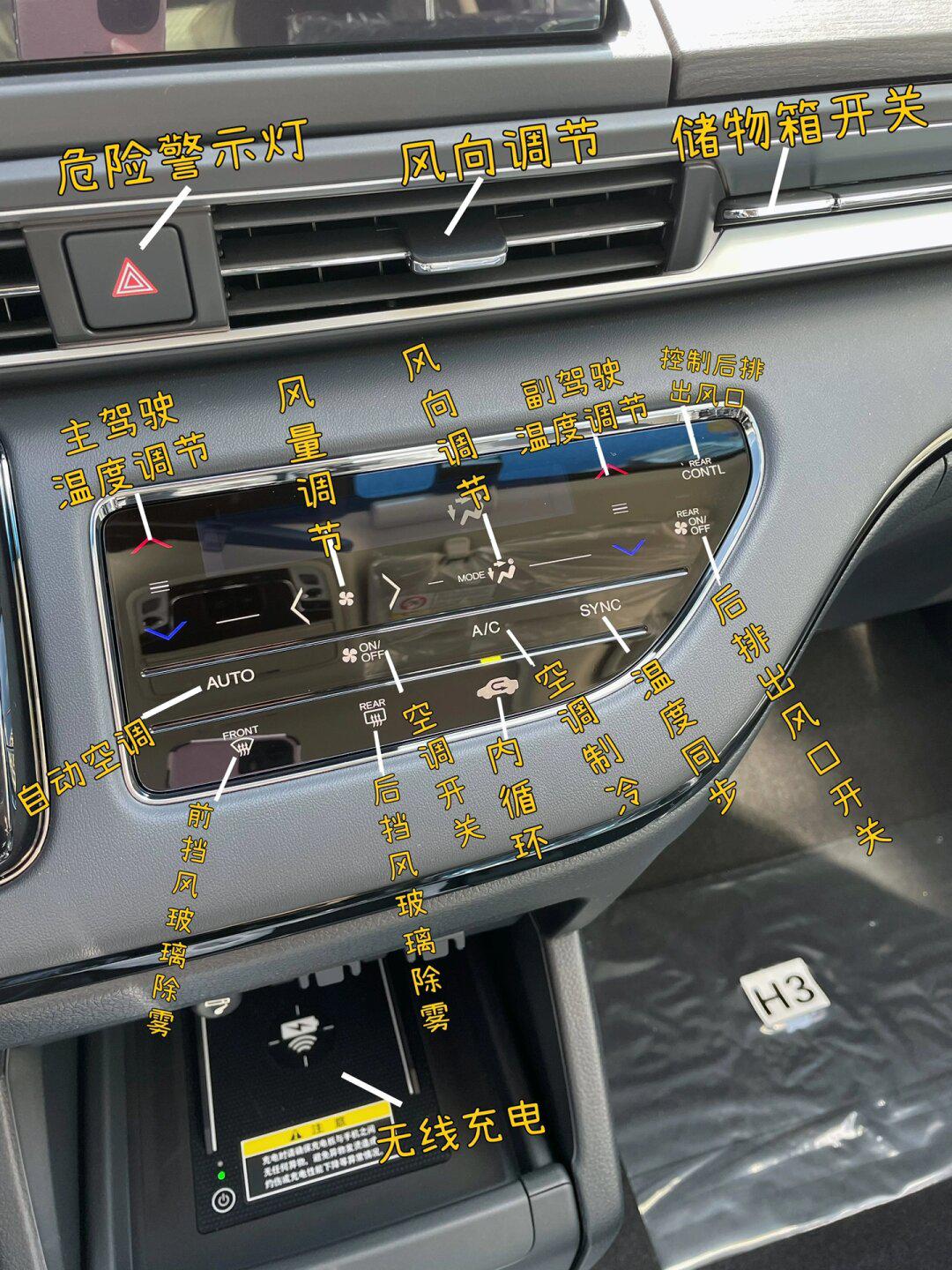 艾力绅车内按键图解图片