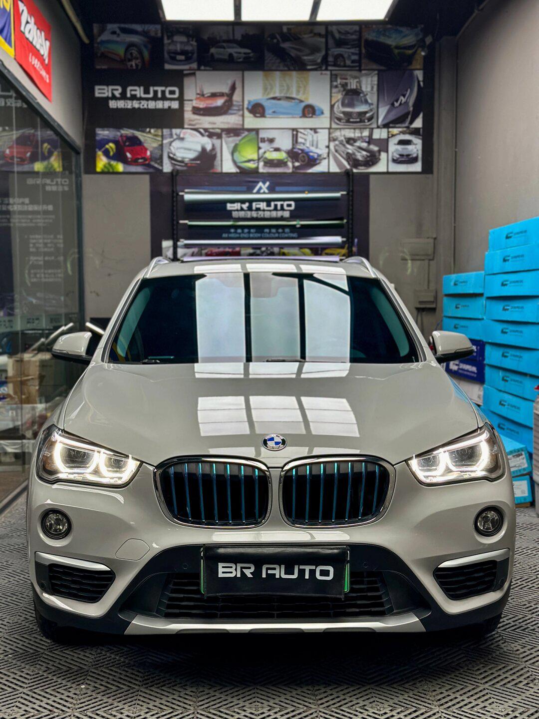 宝马x1改色贴膜 pet亚灰(保时捷原厂色)