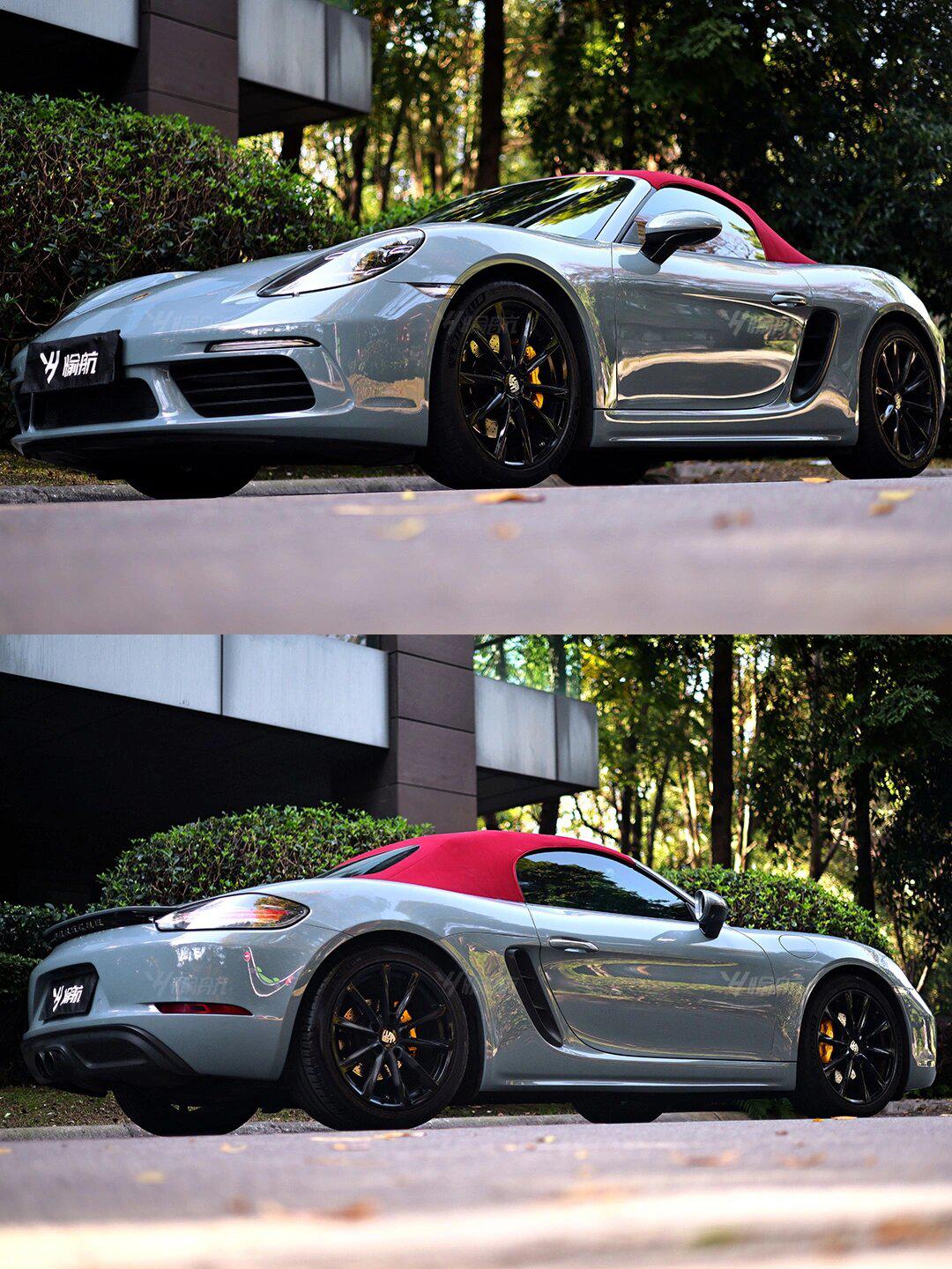 哇哦!水泥灰的保时捷这颜色劲爆!