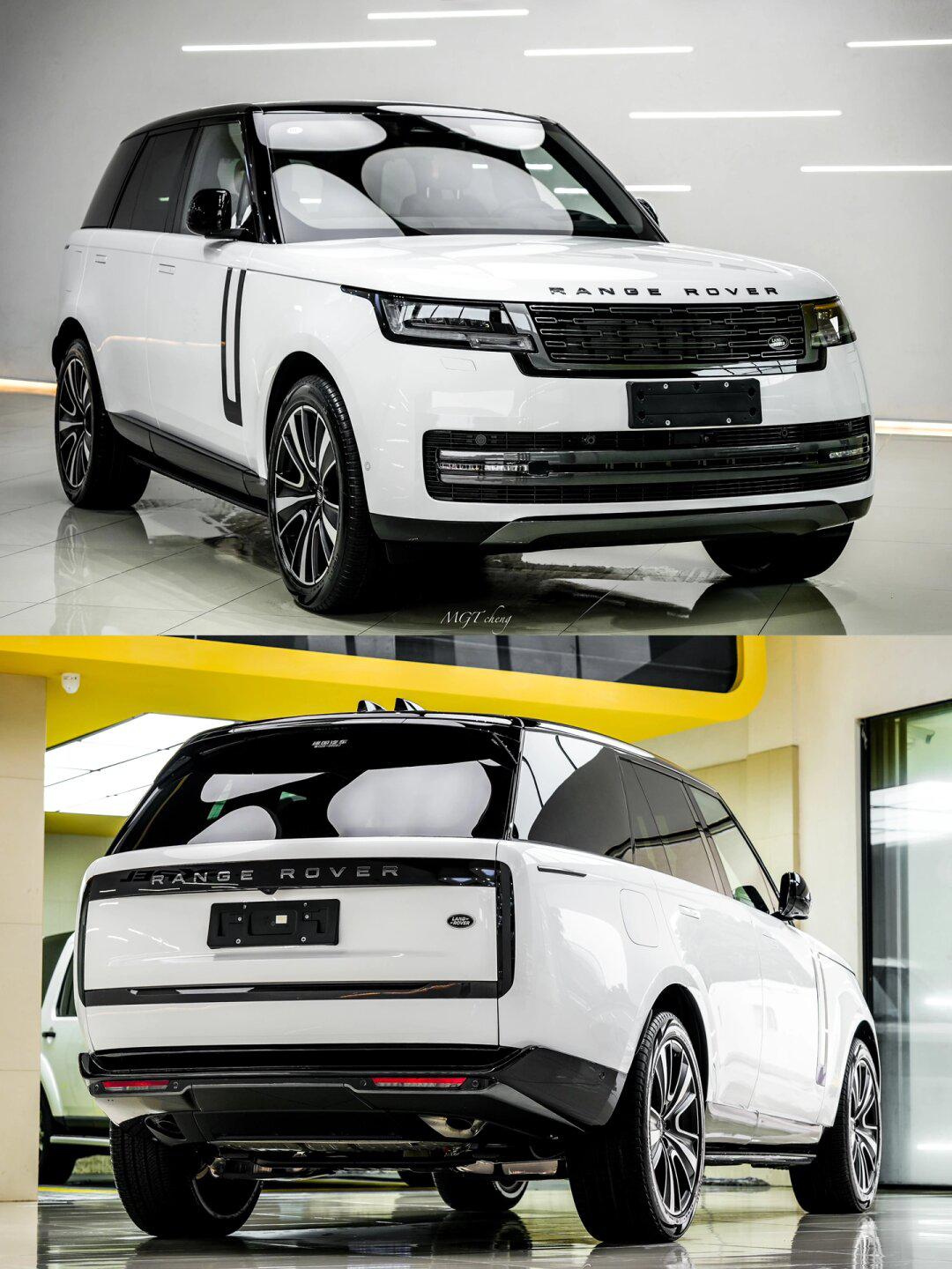 白色路虎揽胜的王者之气