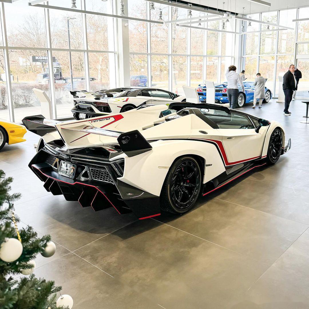 bianco lamborghini veneno roadster! 077815