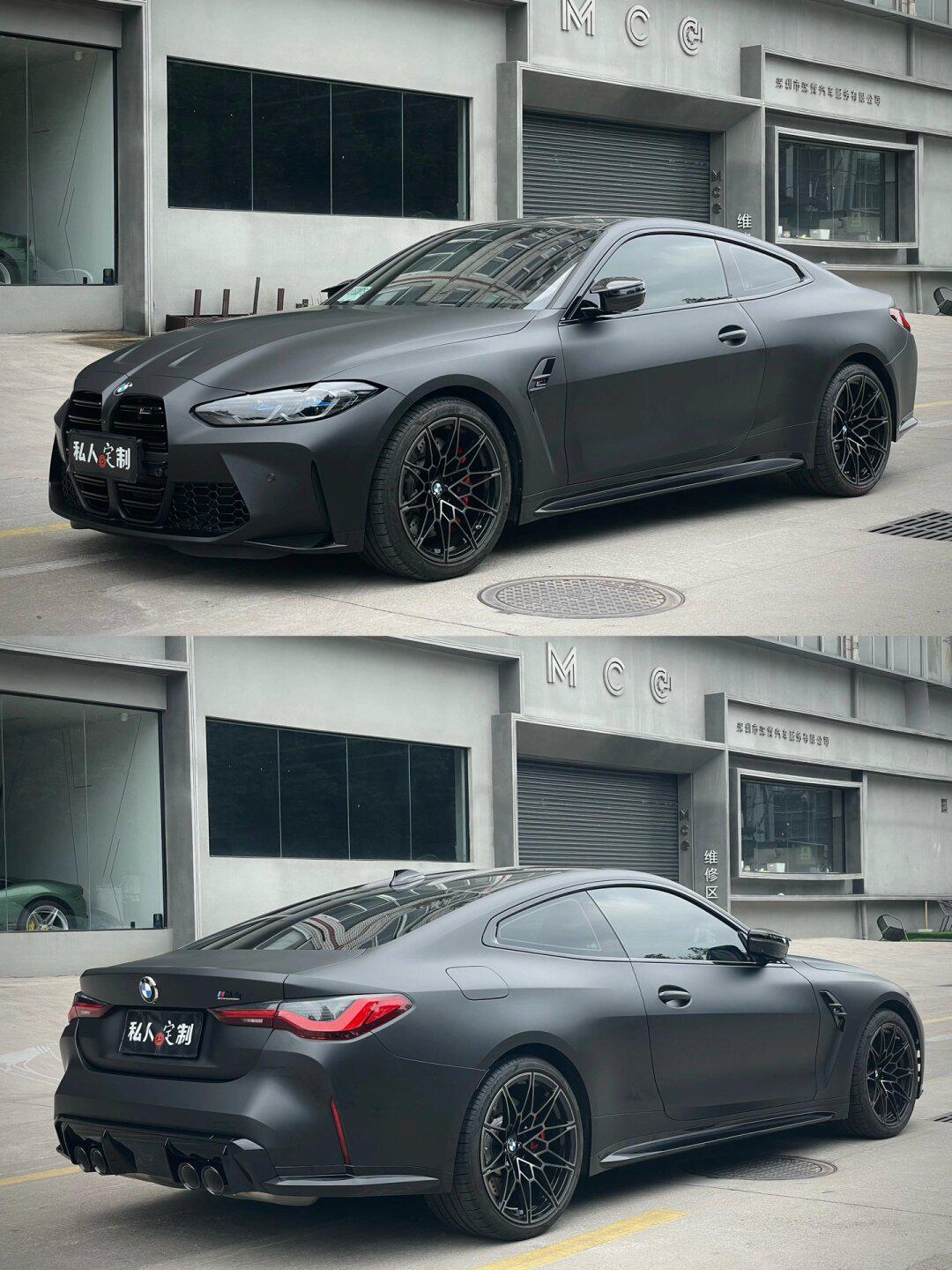在深圳贴宝马m4黑武士就得要有这档次