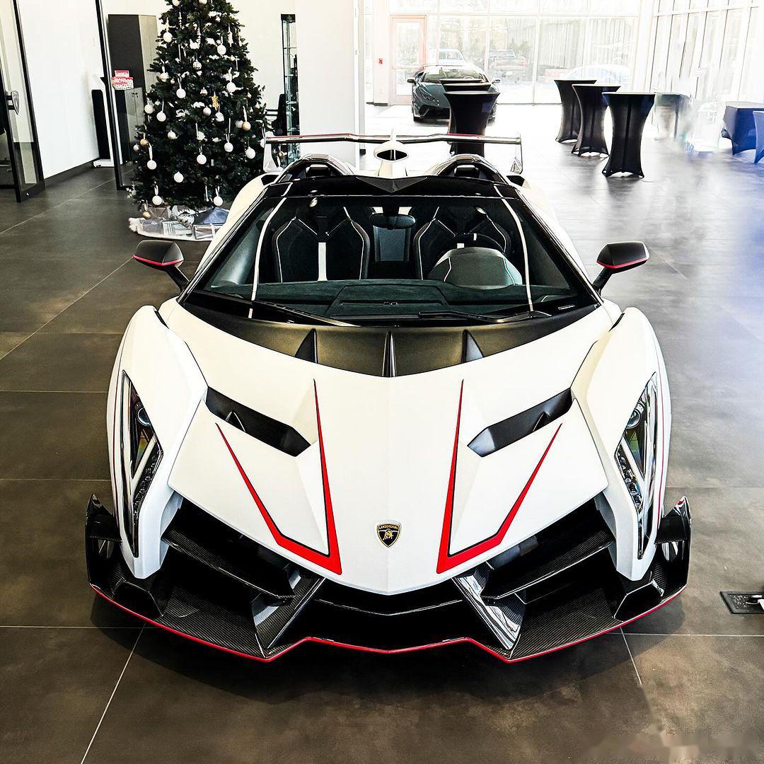 bianco lamborghini veneno roadster! 077815