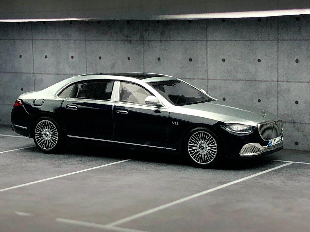 mini gt 奔驰迈巴赫s680 | 蓝银双拼