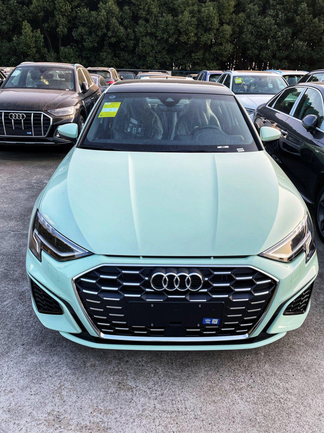 给这个冬天加点绿!奥迪a3 时尚运动版