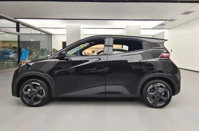 比亚迪海鸥"极夜黑"实车到店,造型动感!