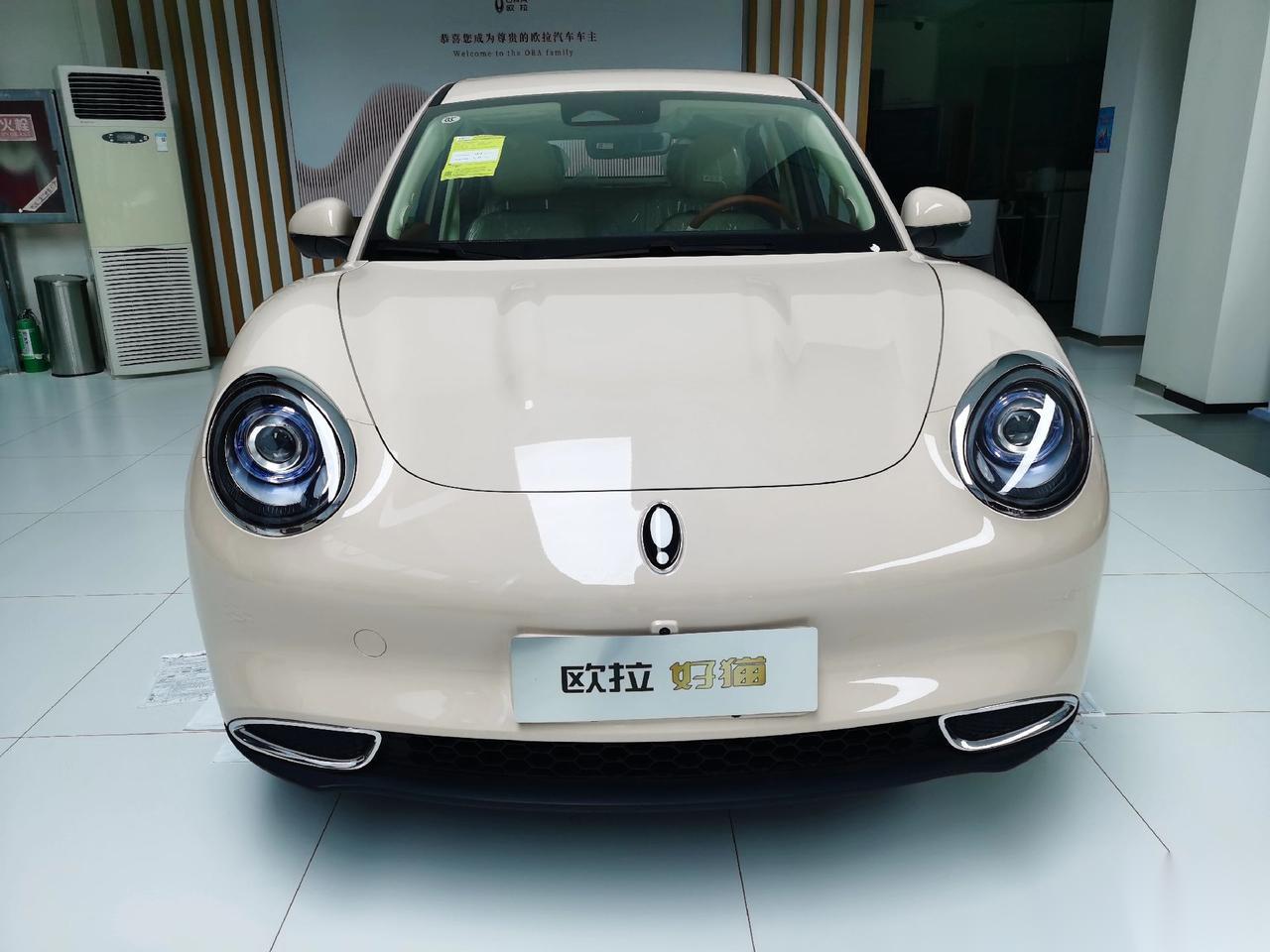 来自长城欧拉的好猫,圆圆的大眼睛,整体很可爱,内饰也很简约大气,就是