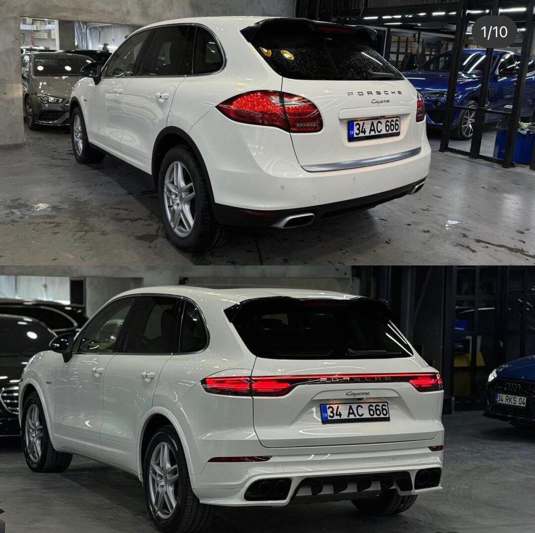 老卡宴的"贯穿尾灯"