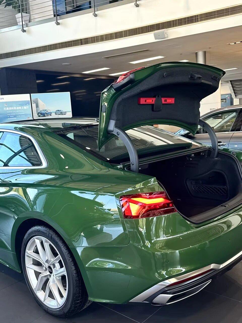 全新进口奥迪a5 采用时尚战术绿颜色