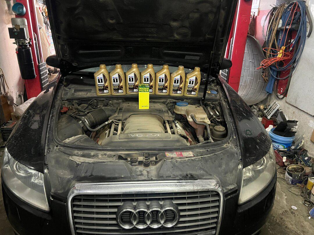 【施工车型】奥迪a6l 【施工项目】机油保养 【施工时间】2023.12.17