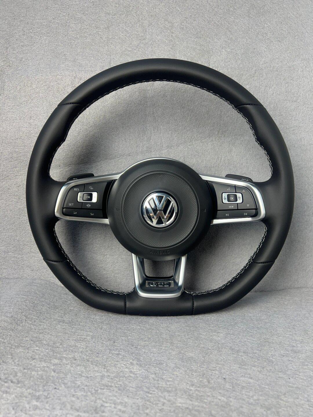 大众多功能方向盘rline方向盘,大众r盘,黑色面框,黑标,银色面框,银标