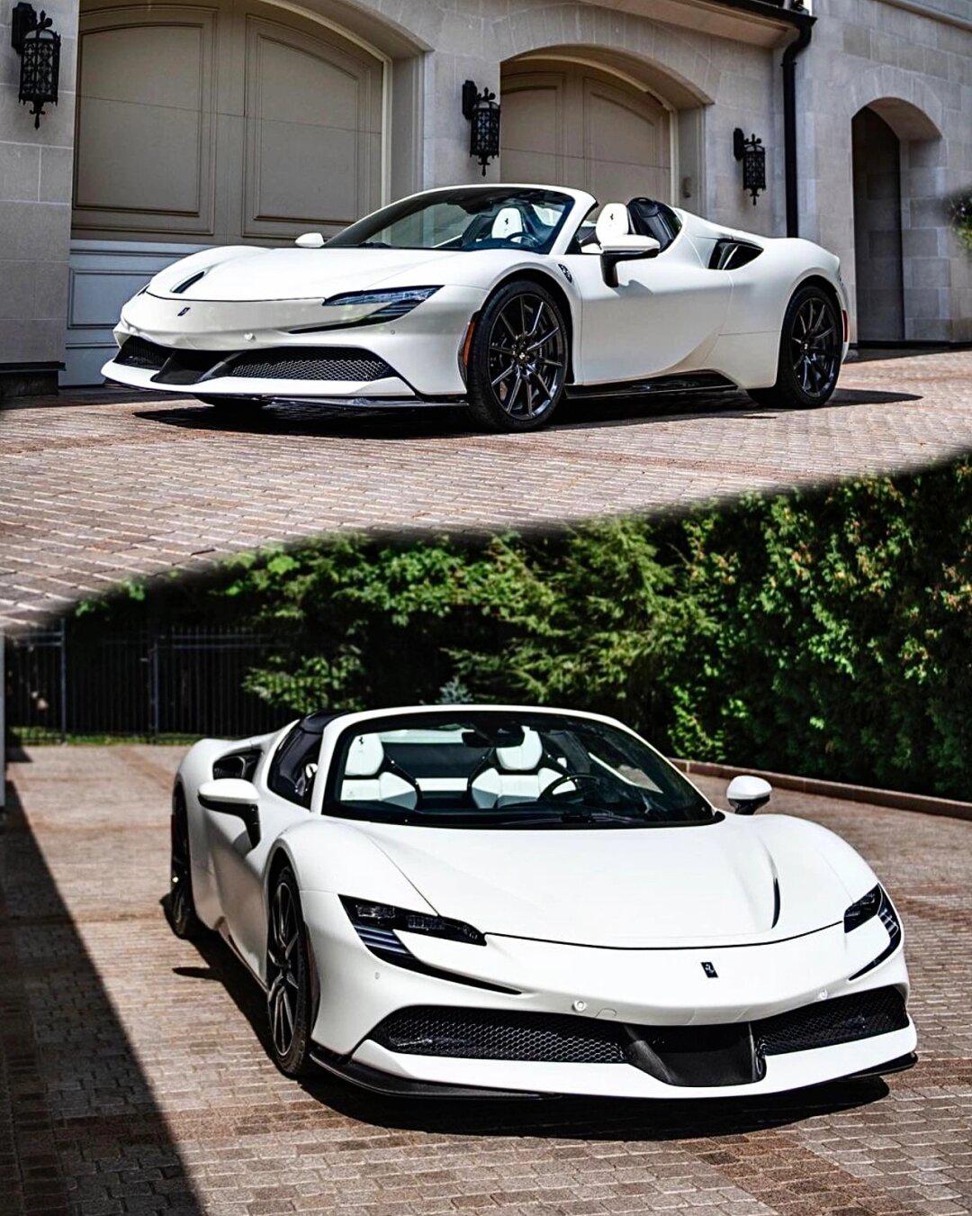 稀少/法拉利sf90敞蓬白/白0707特779215