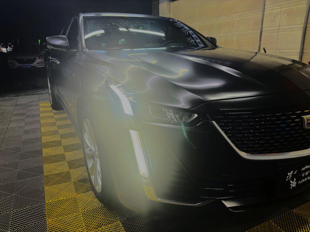 91宁德汽车贴膜12.20号凯迪拉克ct5电光黑