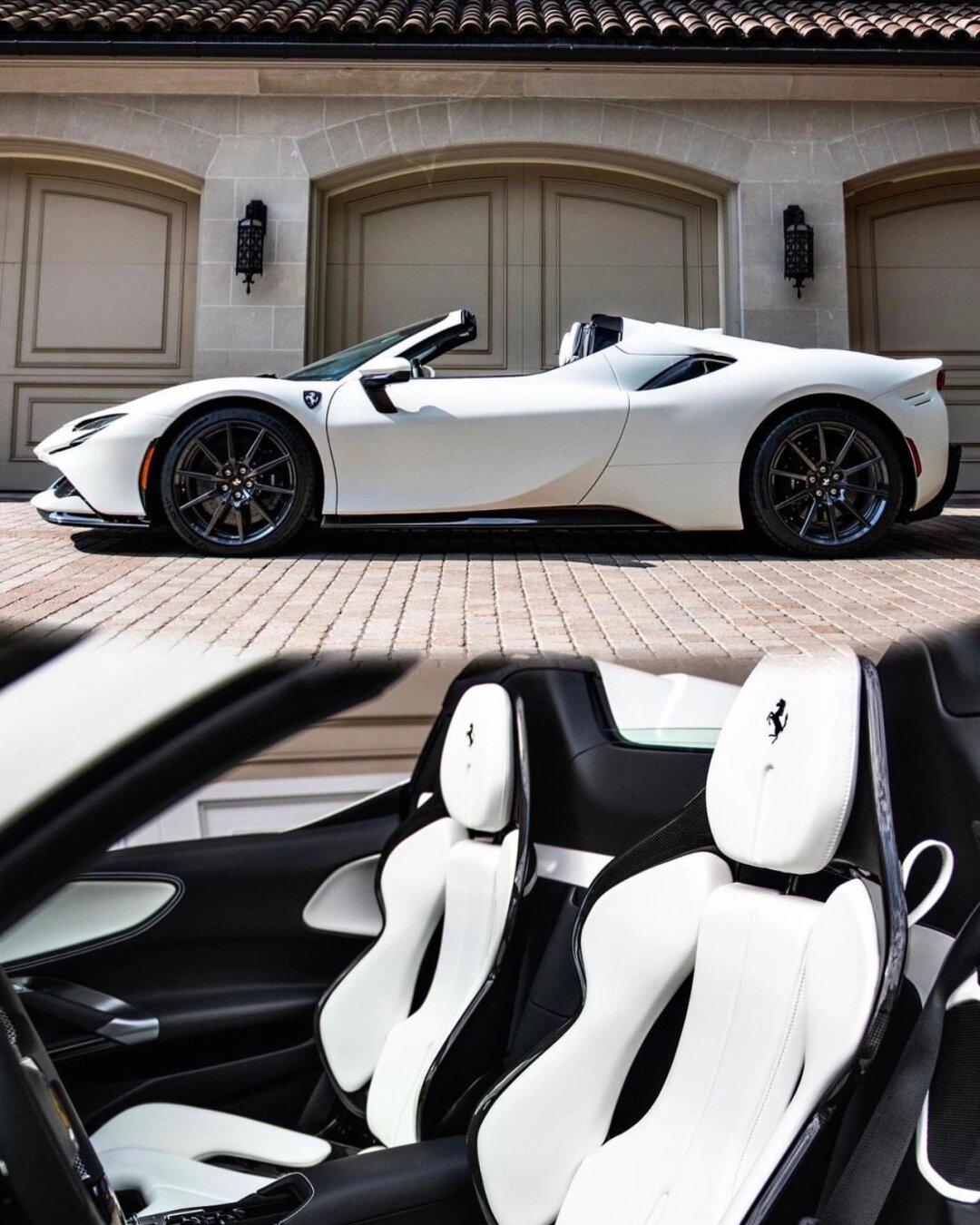 稀少/法拉利sf90敞蓬白/白0707特779215