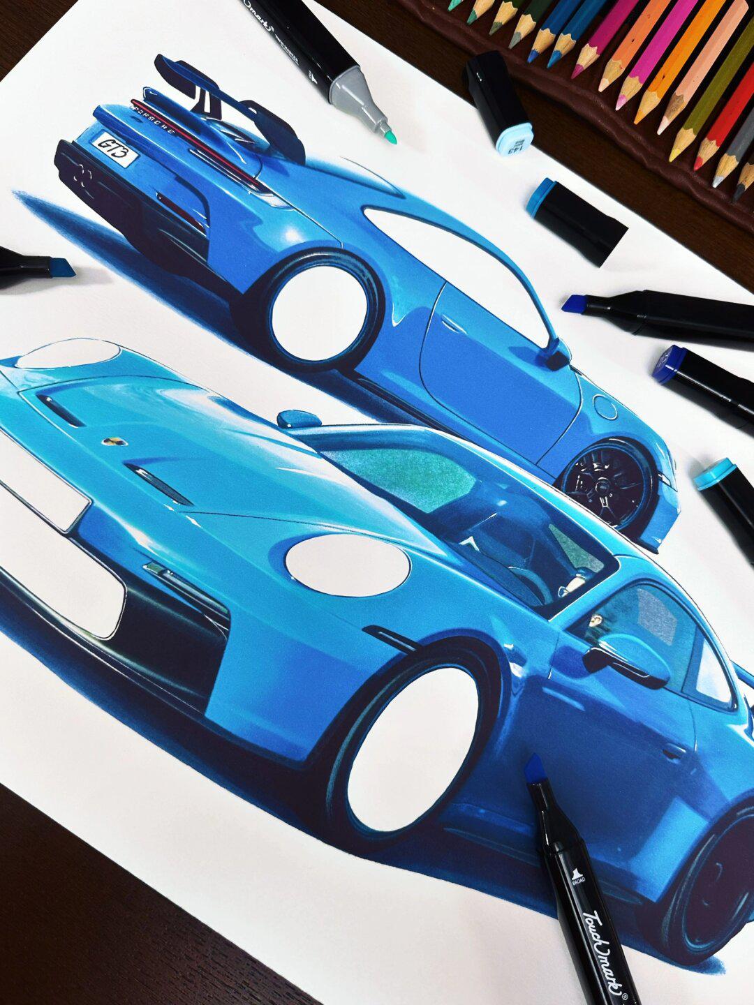 瞬间get高级感!画辆质感爆表的保时捷91197