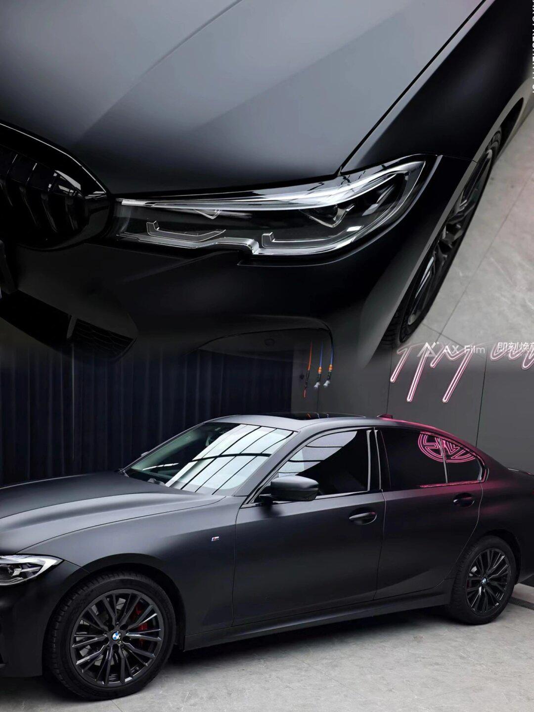磨砂黑 气场全开 质感绝了91_宝马3系社区_易车社区