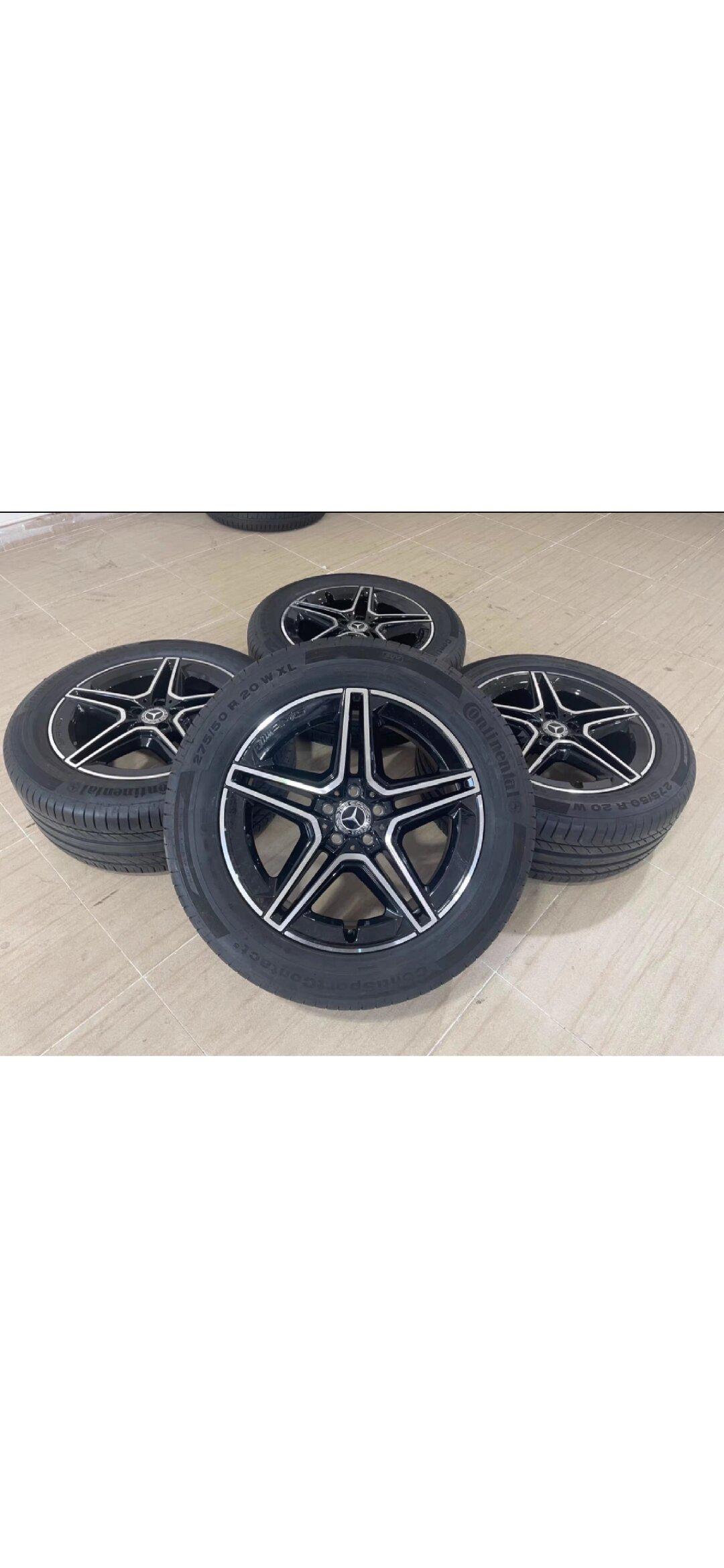 20寸奔驰gle轮毂带胎一套 原厂原车原装正品拆车件钢圈 轮胎数据:275