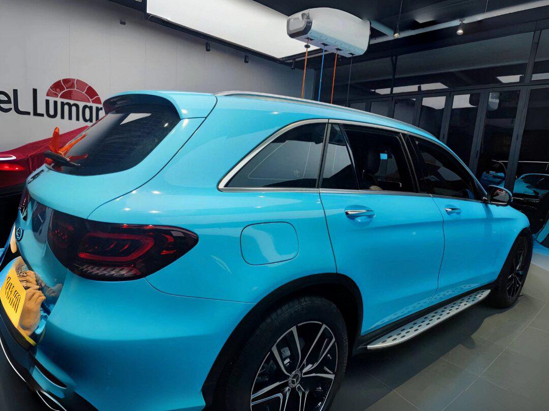 奔驰glc260l 水晶天空蓝改色_奔驰glc社区_易车社区