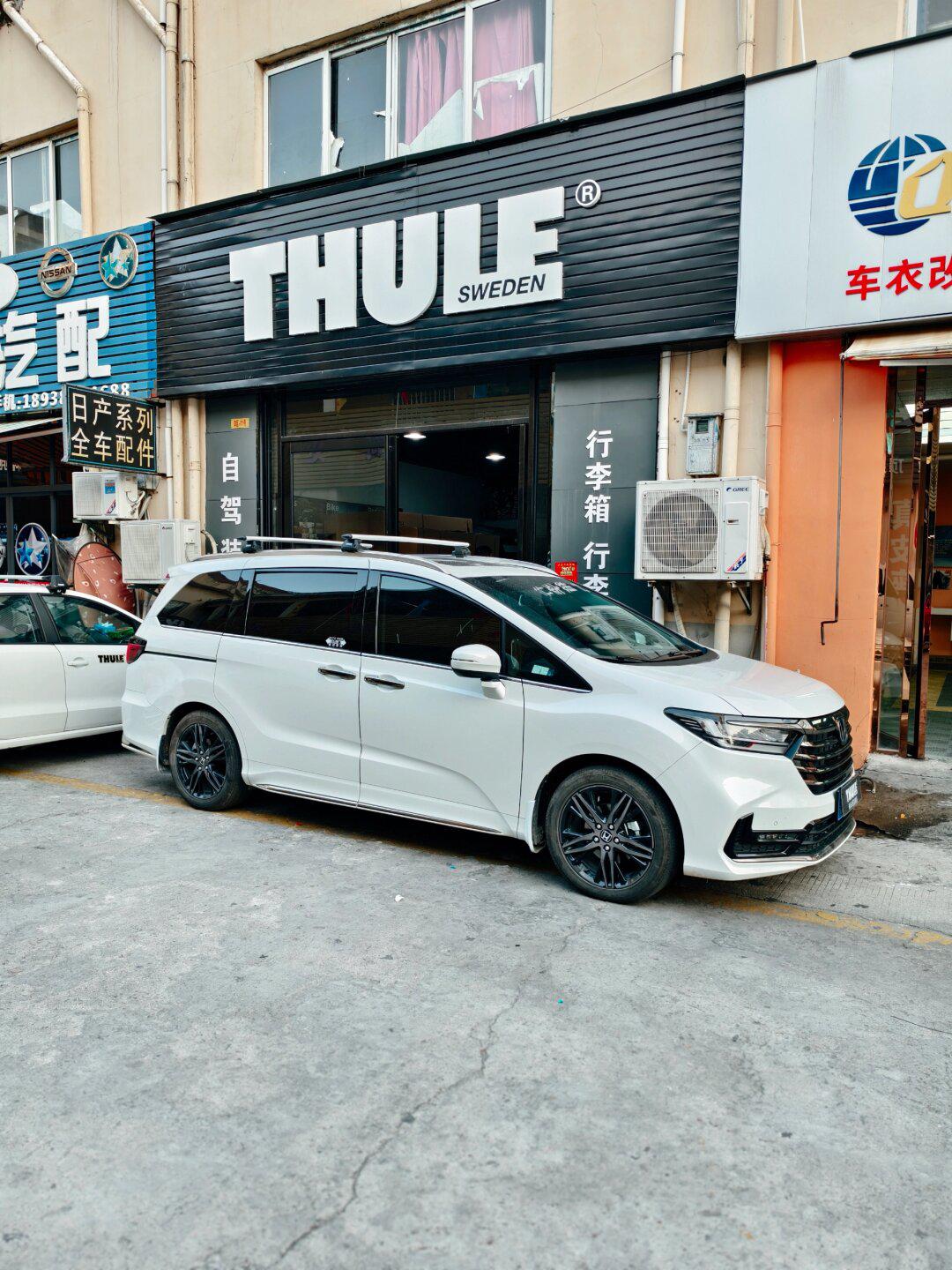 22款奥德赛加装拓乐7106横杆行李架