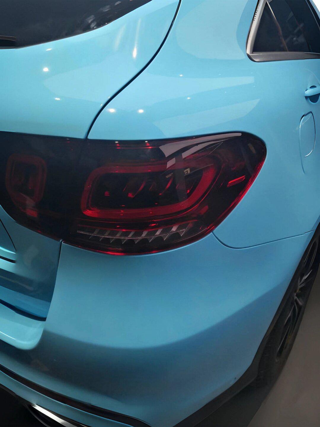 奔驰 glc260l 水晶天空蓝改色