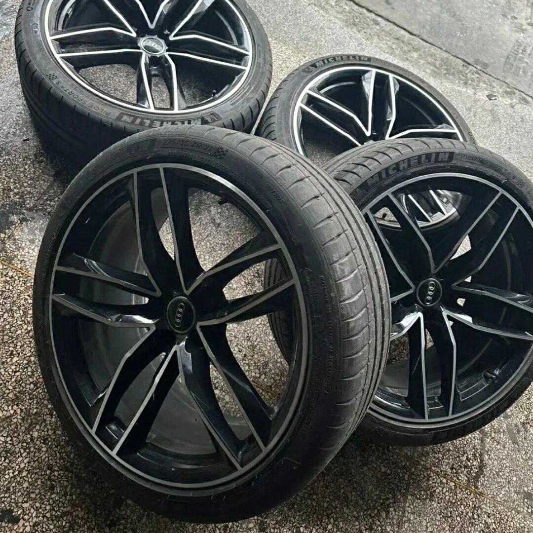 21寸奥迪rs6轮毂原厂正品拆车 奥迪rs6轮毂钢圈21寸原厂原车拆下