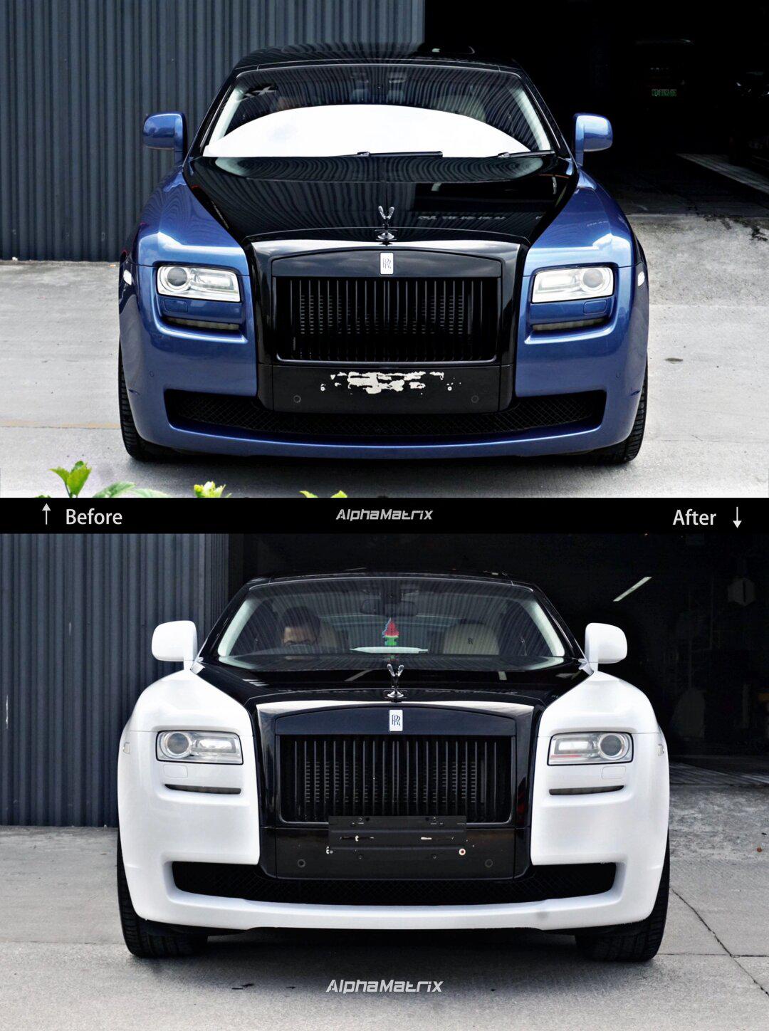 劳斯莱斯古斯特 | sc03改色膜超亮水晶白7215