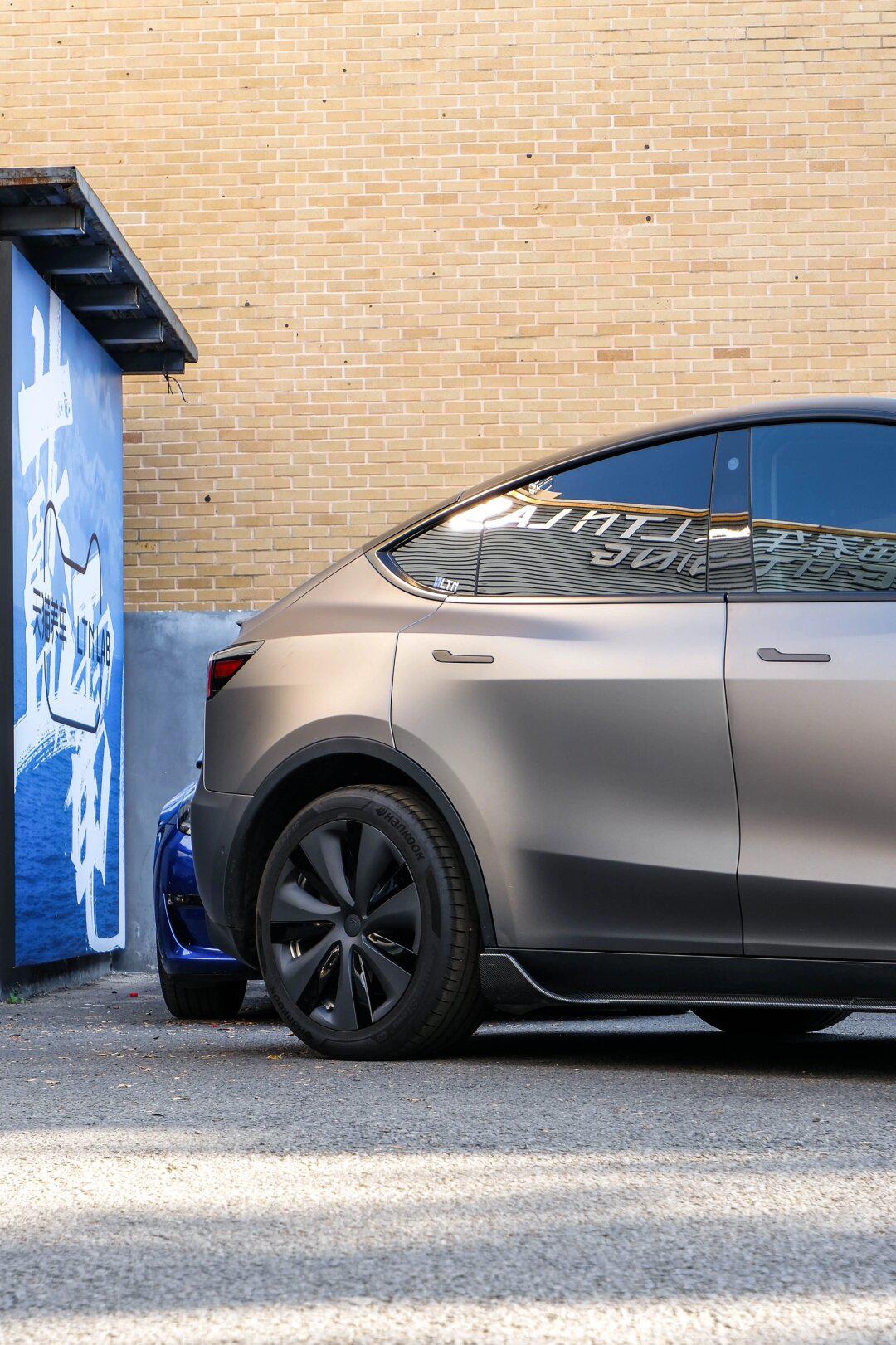 03model y山灰改色7015入门abs包围套件