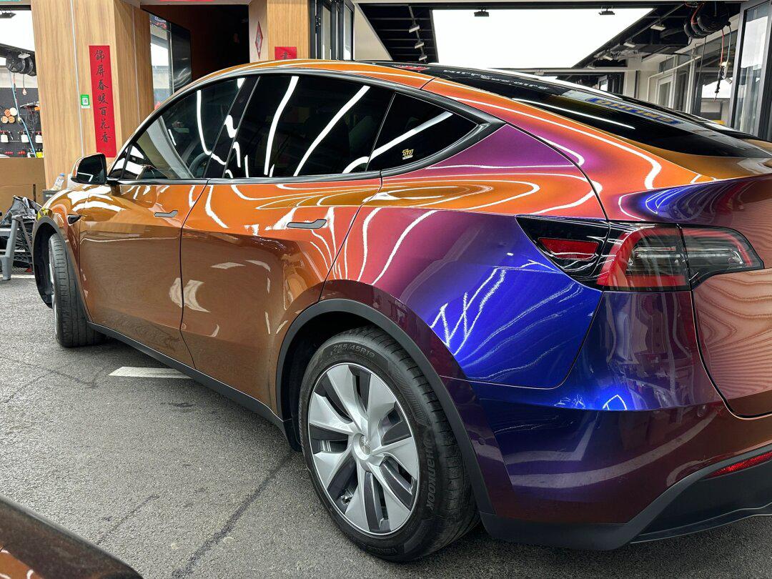 特斯拉model y二次改色