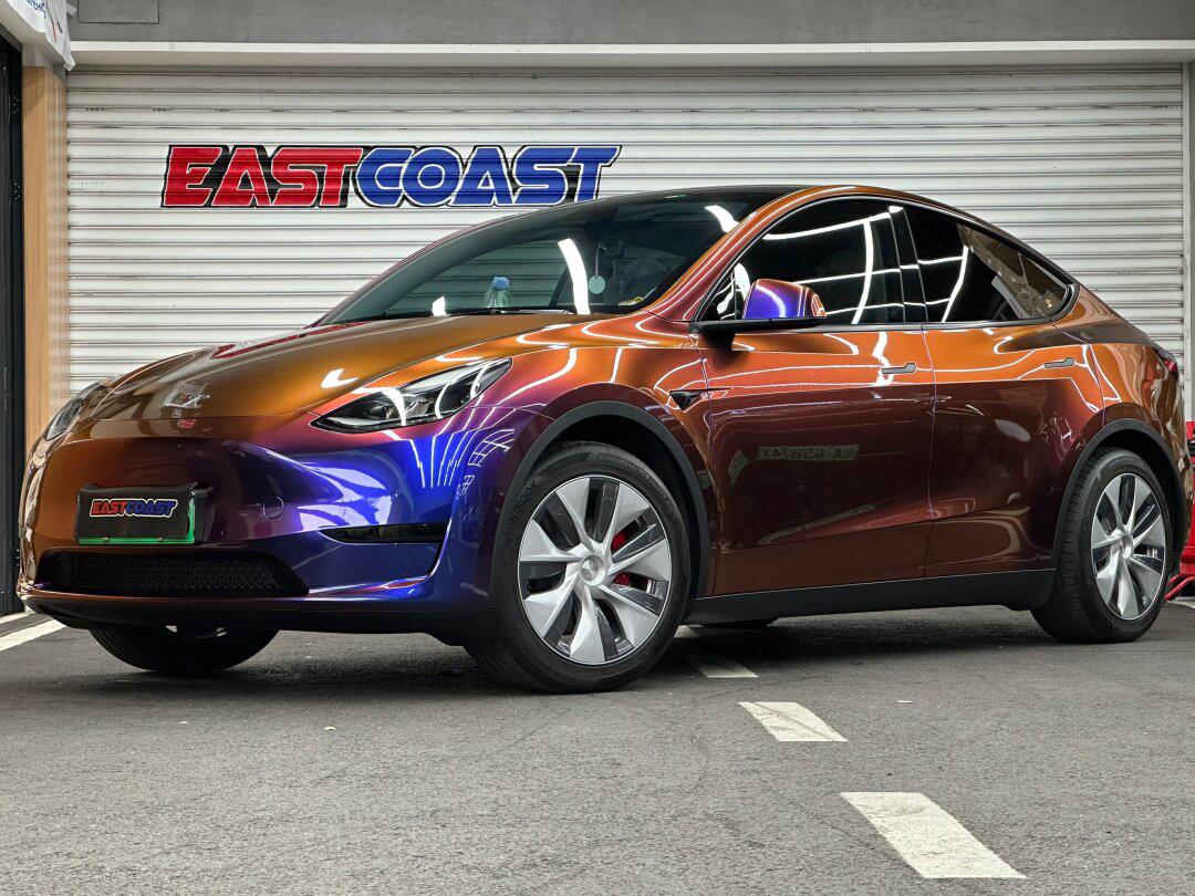 特斯拉model y二次改色
