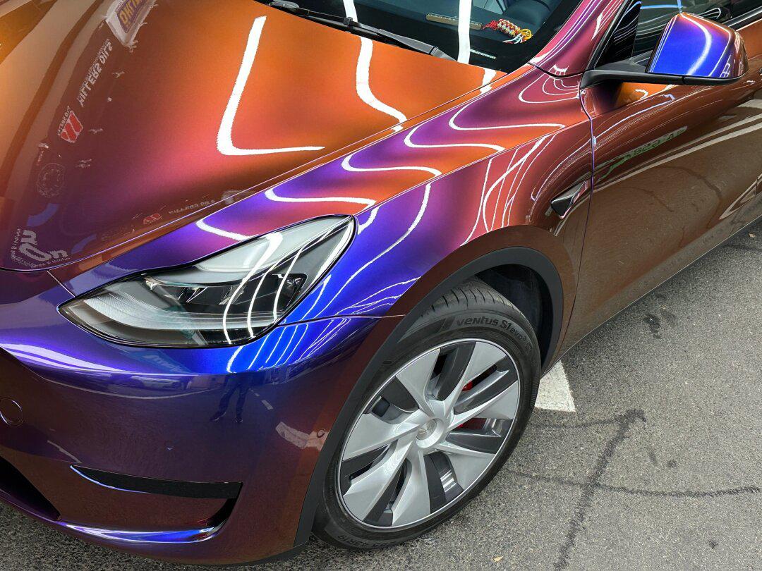 特斯拉model y二次改色