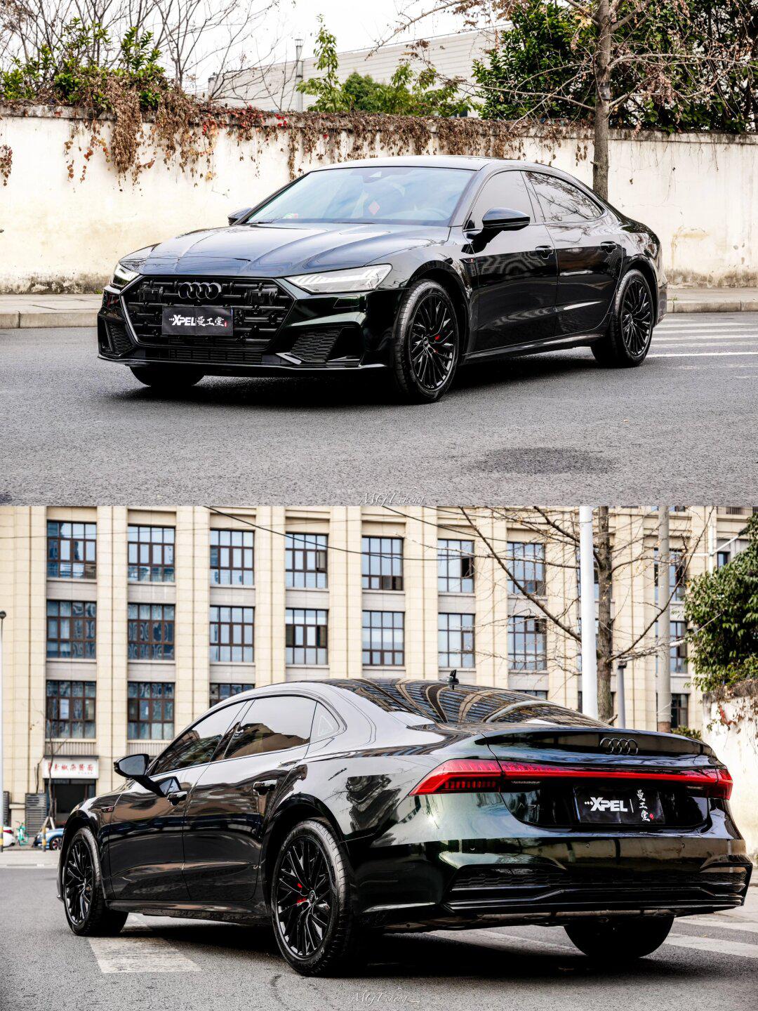 神秘低调的祖母绿奥迪a7l