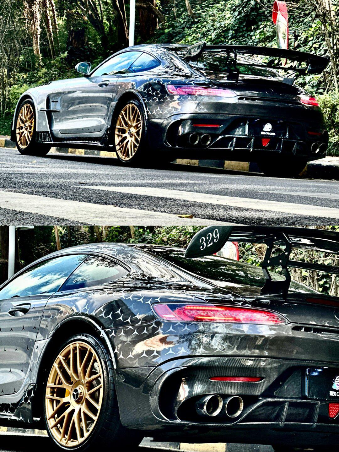 奔驰amggt|遍布车身的三叉星辉涂装泰酷辣!