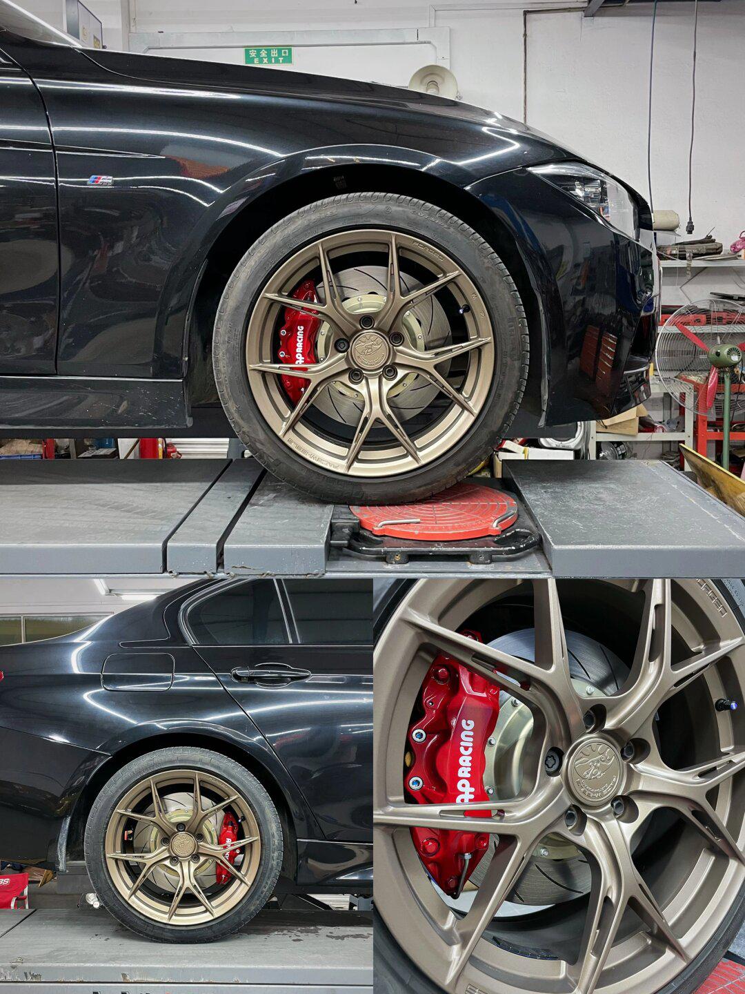 年前把车改好,宝马3系刹车轮毂升级