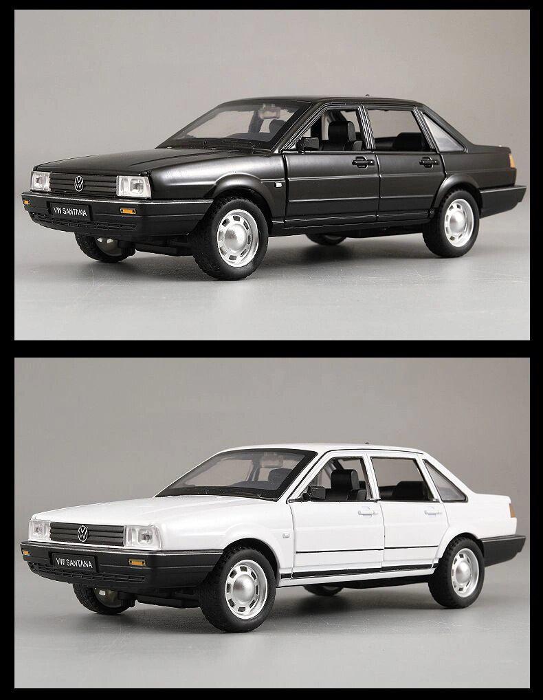 1比24大众桑塔纳合金汽车模型,经典老款普桑