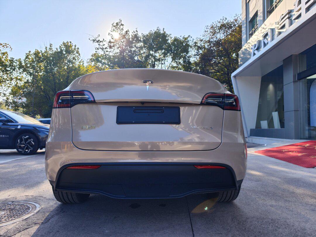 特斯拉model y换装神秘色彩,与默咖米改色膜_model y社区_易车社区