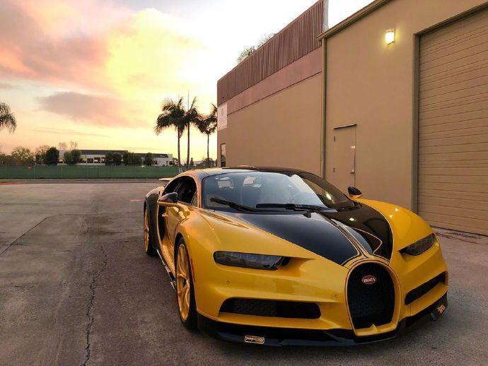 黄龙布加迪chiron,这颜色太帅了!