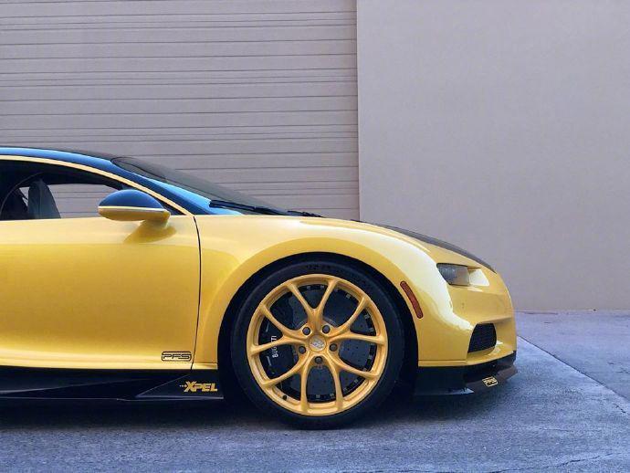 黄龙布加迪chiron,这颜色太帅了!