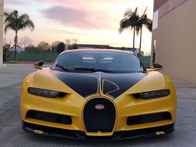 黄龙布加迪chiron,这颜色太帅了!