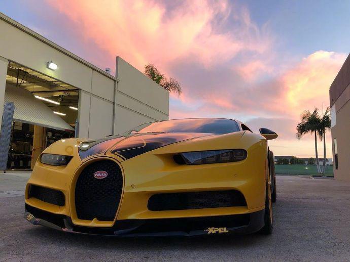 黄龙布加迪chiron,这颜色太帅了!