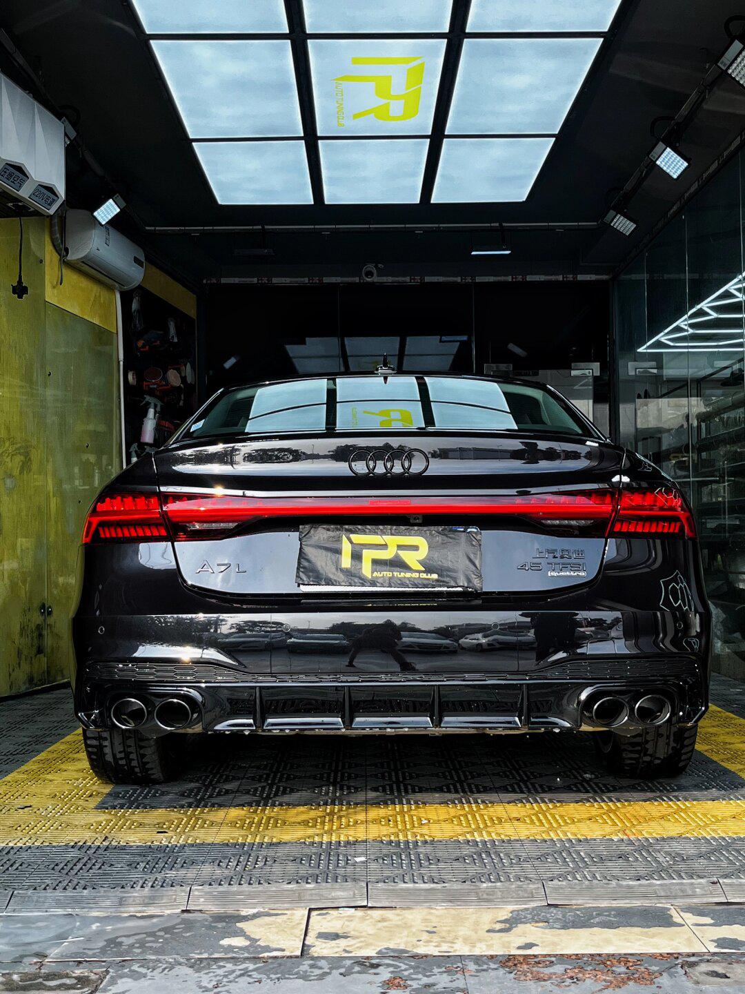 又又是一台奥迪a7l 升级黑武士 太帅了