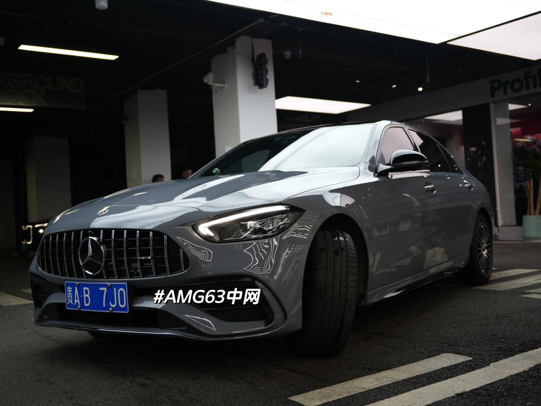 温柔细腻 奔驰新c纳多灰 amg63中网
