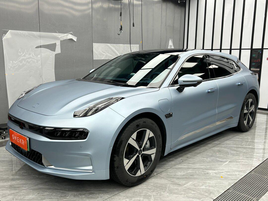 好久不见的极氪001电光蓝 哑光车衣案例