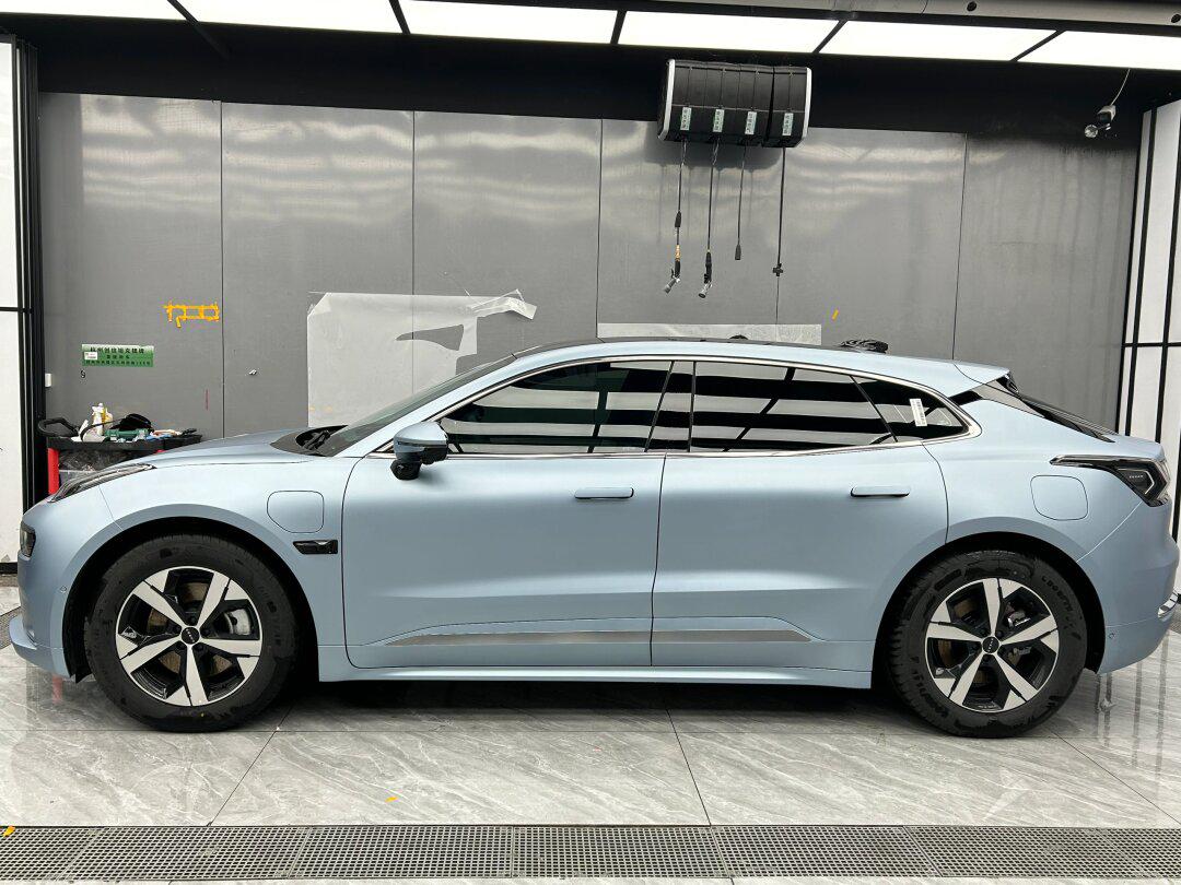 好久不见的极氪001电光蓝 哑光车衣案例