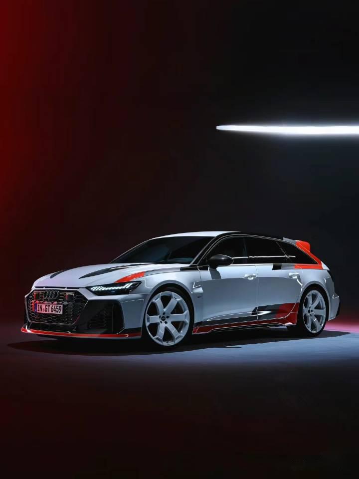 奥迪要出一款rs6 avant gt,25 年上市,限量 66 台 也涂装和轮毂